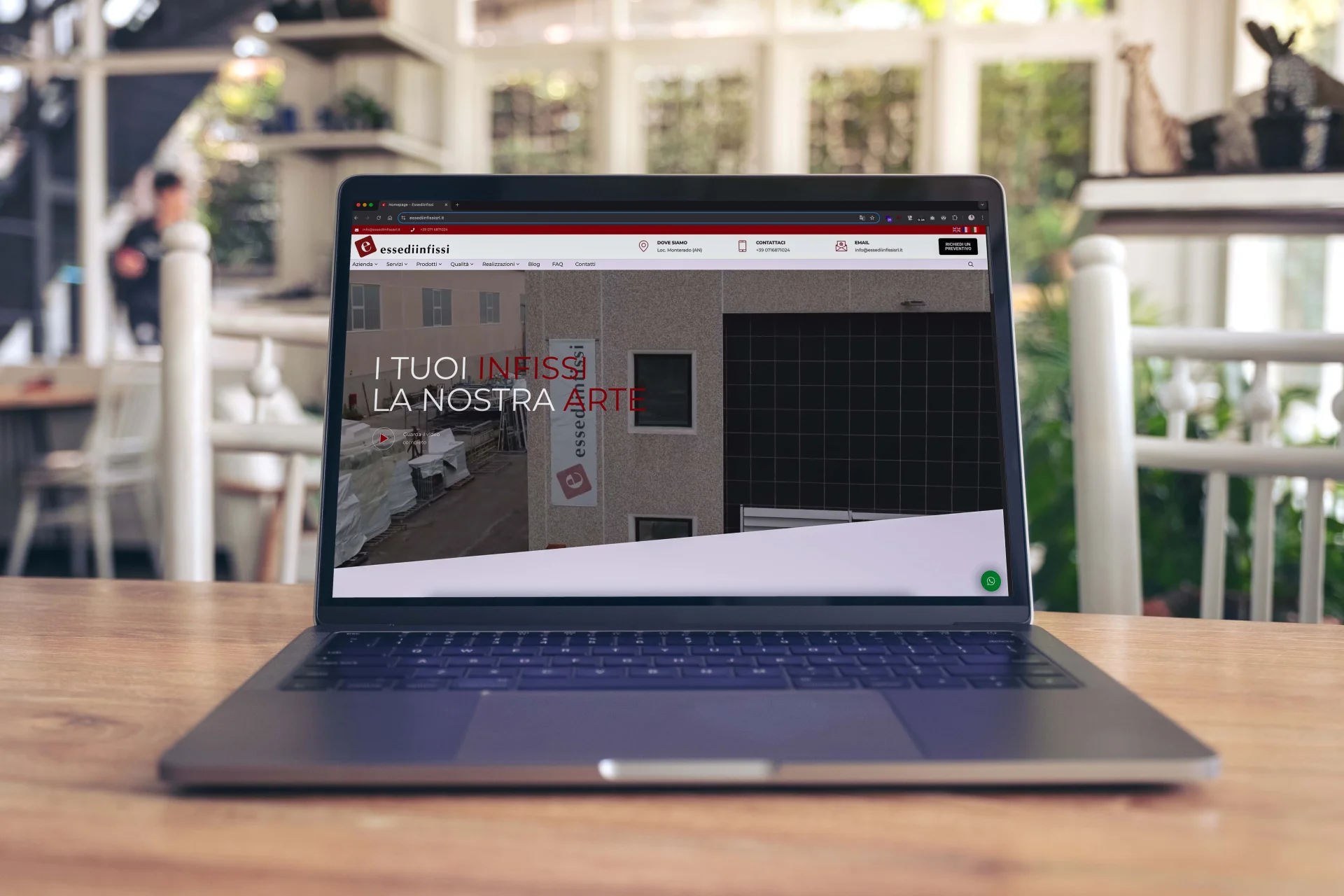 Mockup sito Essediinfissi